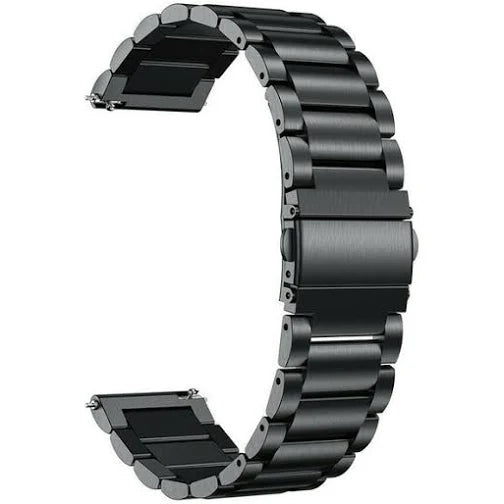 Pulseira Aço Inox 20mm Preto Fosco