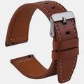 Pulseira Couro Sintético 20mm Marrom
