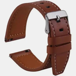 Pulseira Couro Sintético 20mm Marrom