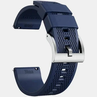 Pulseira Silicone 22mm Azul Esportivo